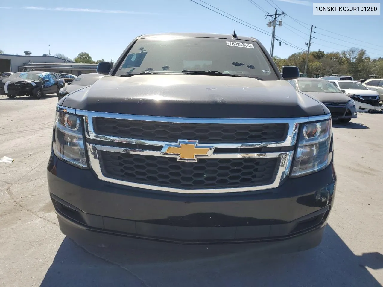 2018 Chevrolet Suburban K1500 Lt VIN: 1GNSKHKC2JR101280 Lot: 75093354