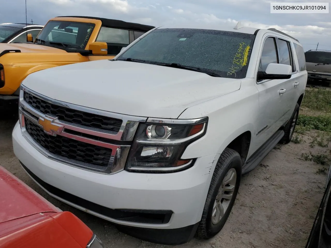 2018 Chevrolet Suburban C1500 Lt VIN: 1GNSCHKC9JR101094 Lot: 75164944