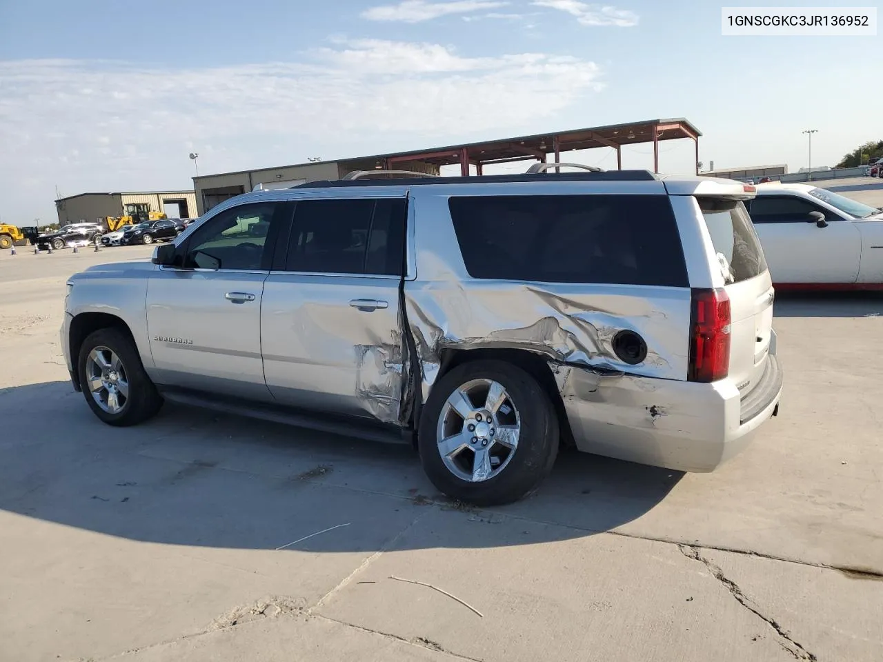 2018 Chevrolet Suburban C1500 Ls VIN: 1GNSCGKC3JR136952 Lot: 75264824