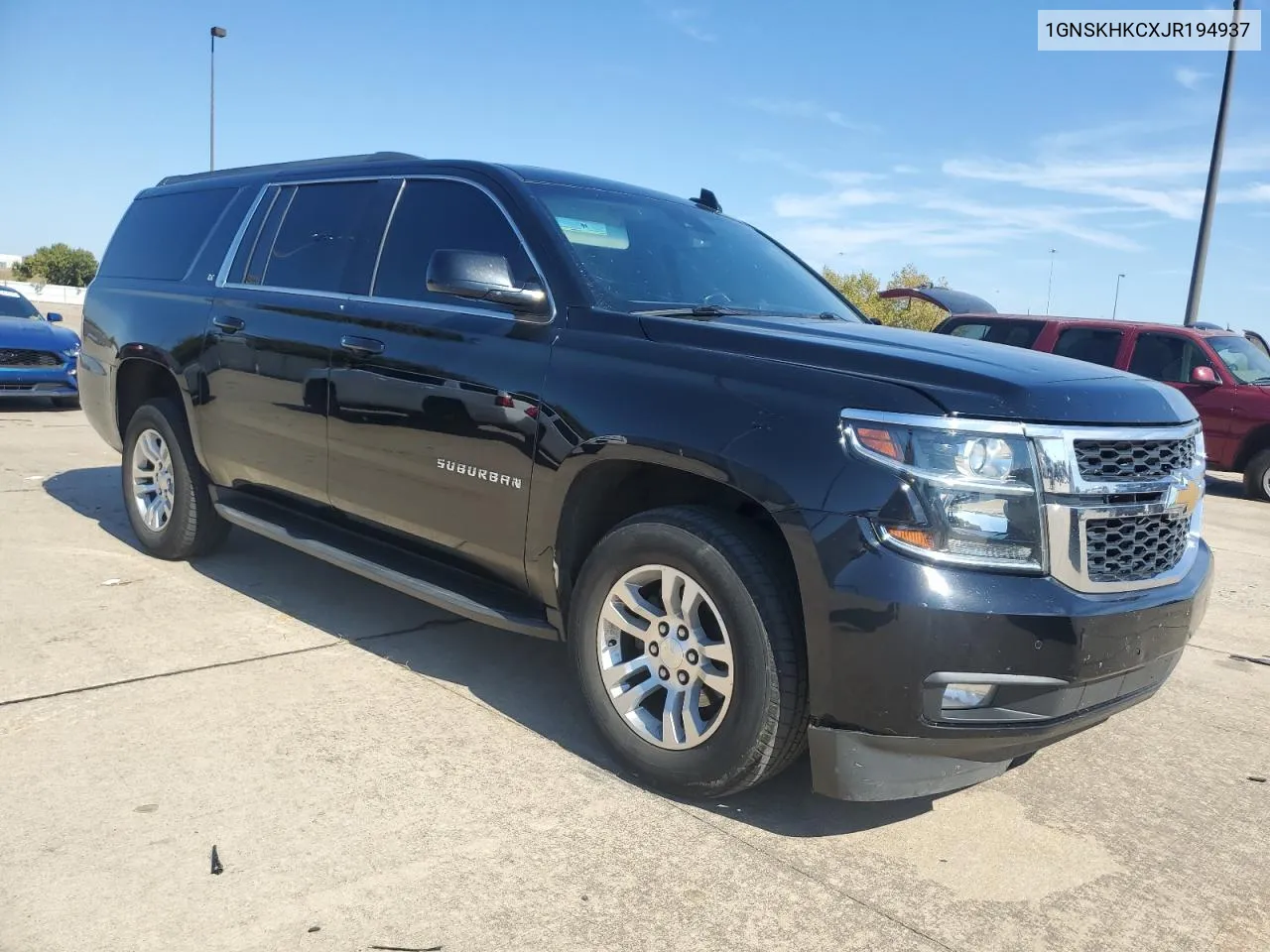 2018 Chevrolet Suburban K1500 Lt VIN: 1GNSKHKCXJR194937 Lot: 76045284