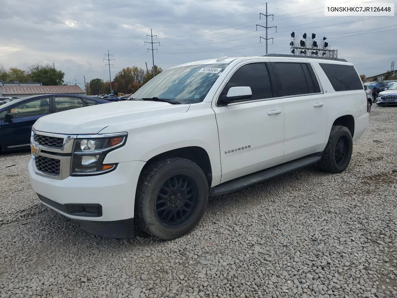 2018 Chevrolet Suburban K1500 Lt VIN: 1GNSKHKC7JR126448 Lot: 76204934