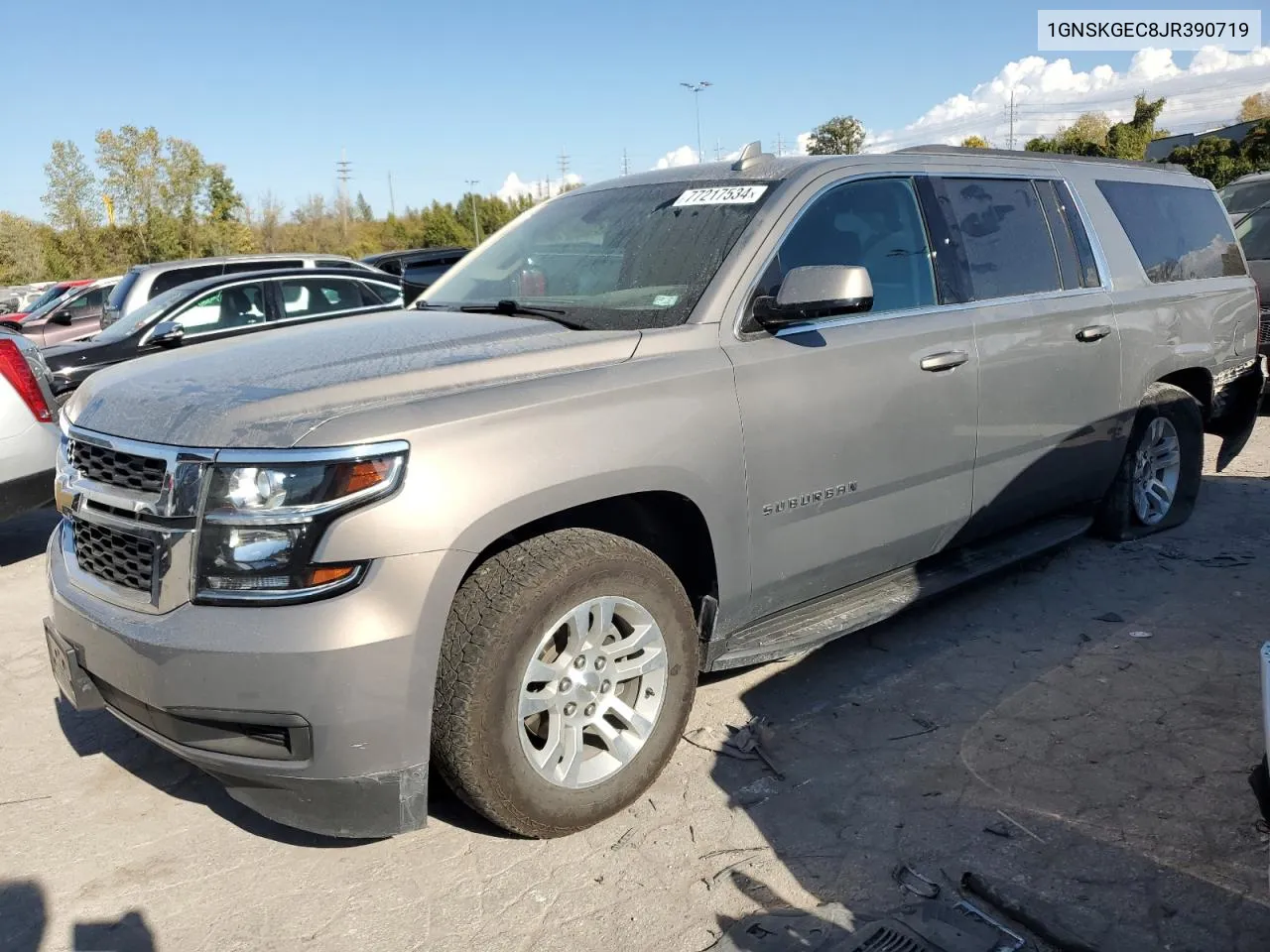 2018 Chevrolet Suburban K1500 Ls VIN: 1GNSKGEC8JR390719 Lot: 77217534