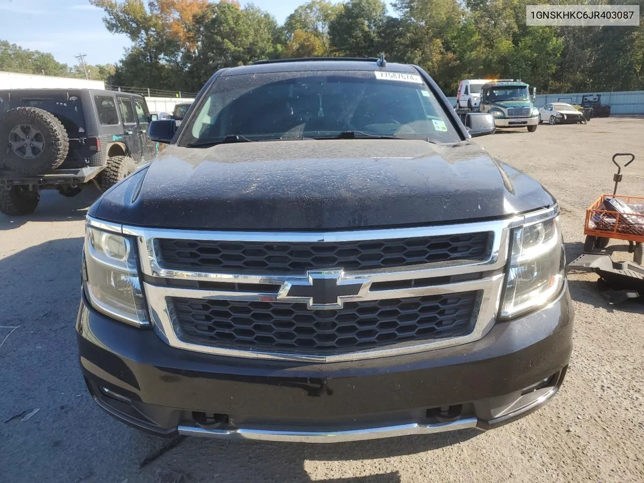 2018 Chevrolet Suburban K1500 Lt VIN: 1GNSKHKC6JR403087 Lot: 77587674