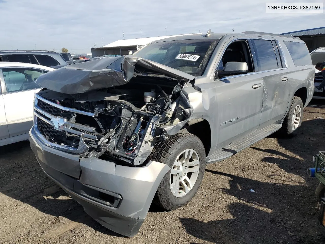 2018 Chevrolet Suburban K1500 Lt VIN: 1GNSKHKC3JR387169 Lot: 80961014