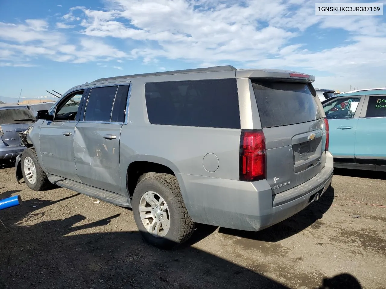 2018 Chevrolet Suburban K1500 Lt VIN: 1GNSKHKC3JR387169 Lot: 80961014