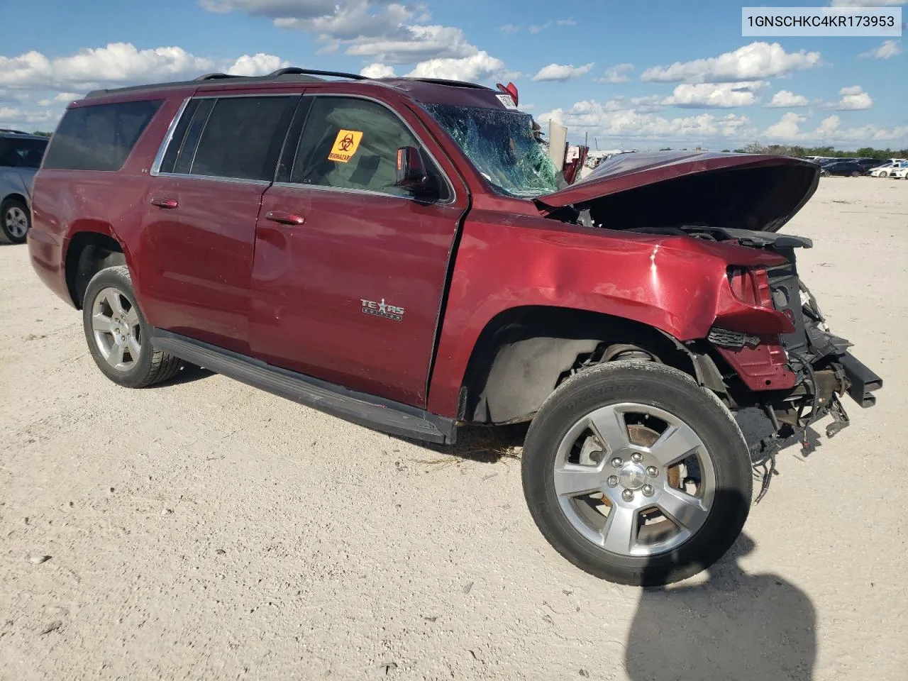 2019 Chevrolet Suburban C1500 Lt VIN: 1GNSCHKC4KR173953 Lot: 58782114