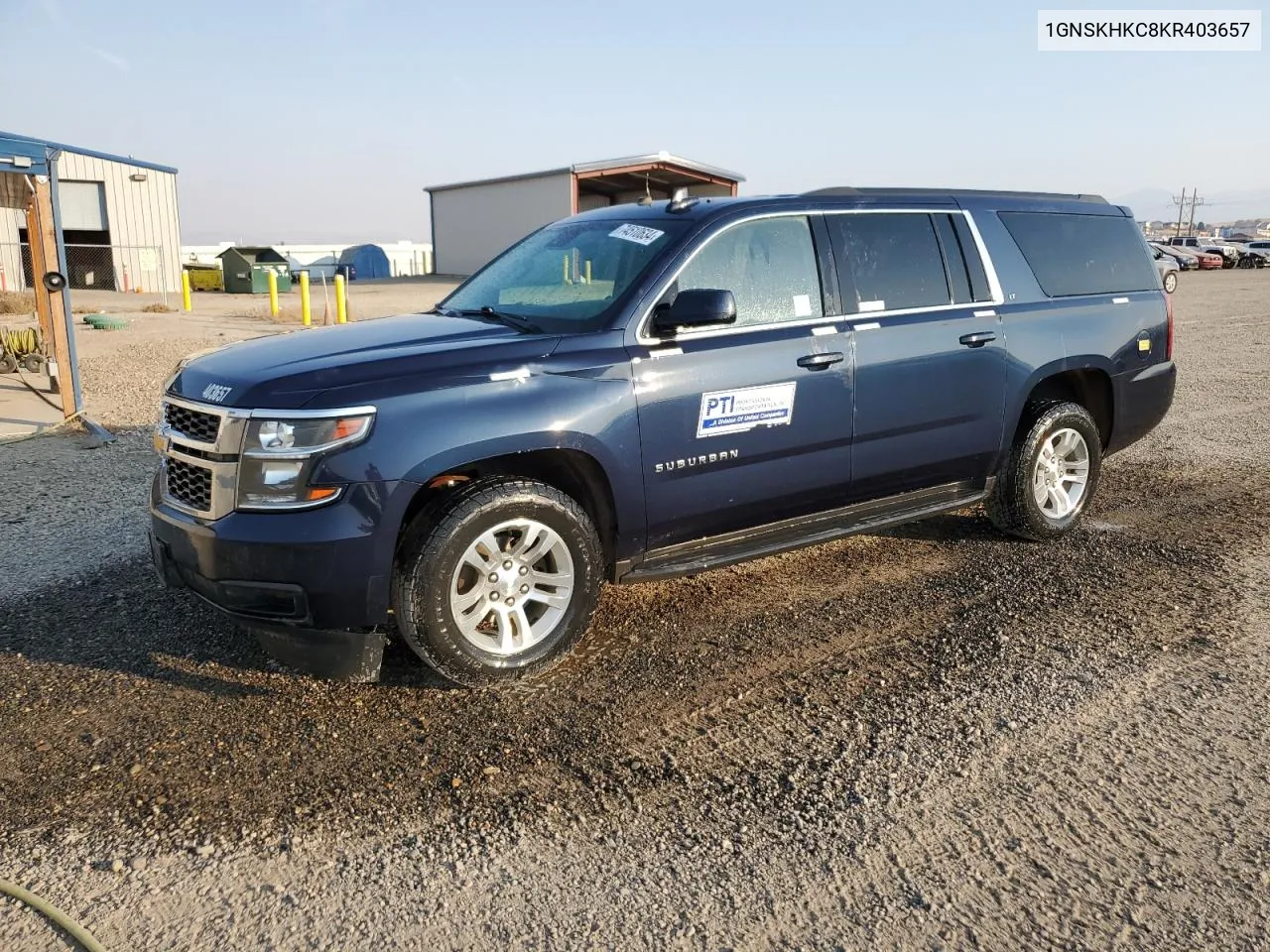 2019 Chevrolet Suburban K1500 Lt VIN: 1GNSKHKC8KR403657 Lot: 74510634