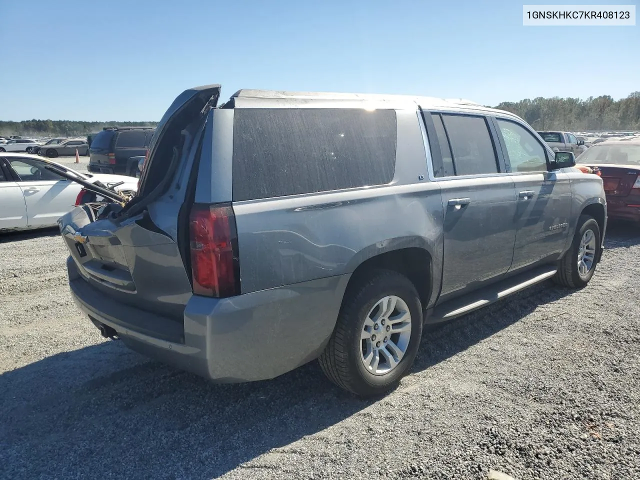 2019 Chevrolet Suburban K1500 Lt VIN: 1GNSKHKC7KR408123 Lot: 75063684