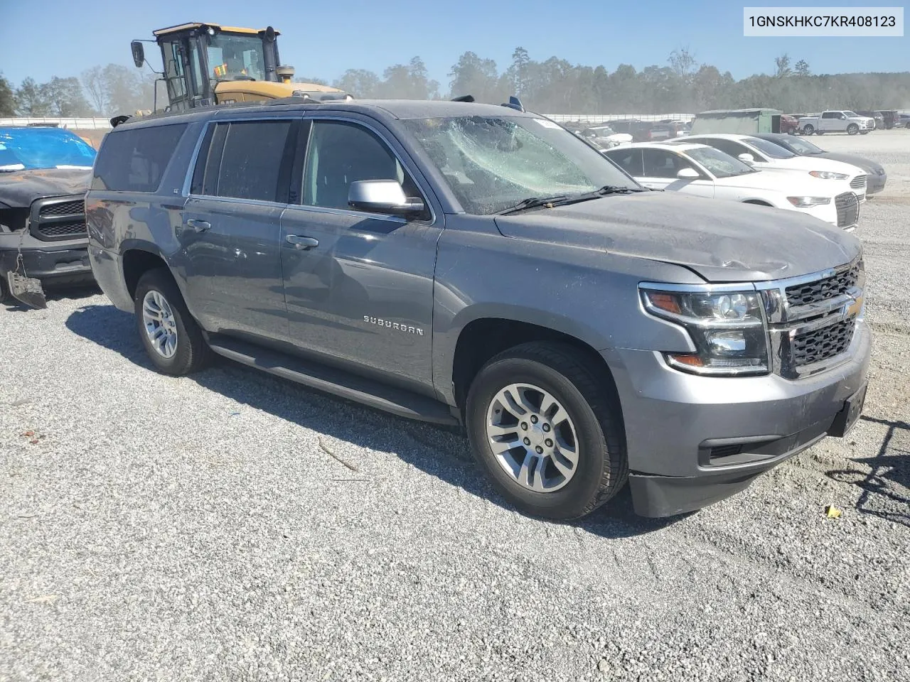 2019 Chevrolet Suburban K1500 Lt VIN: 1GNSKHKC7KR408123 Lot: 75063684