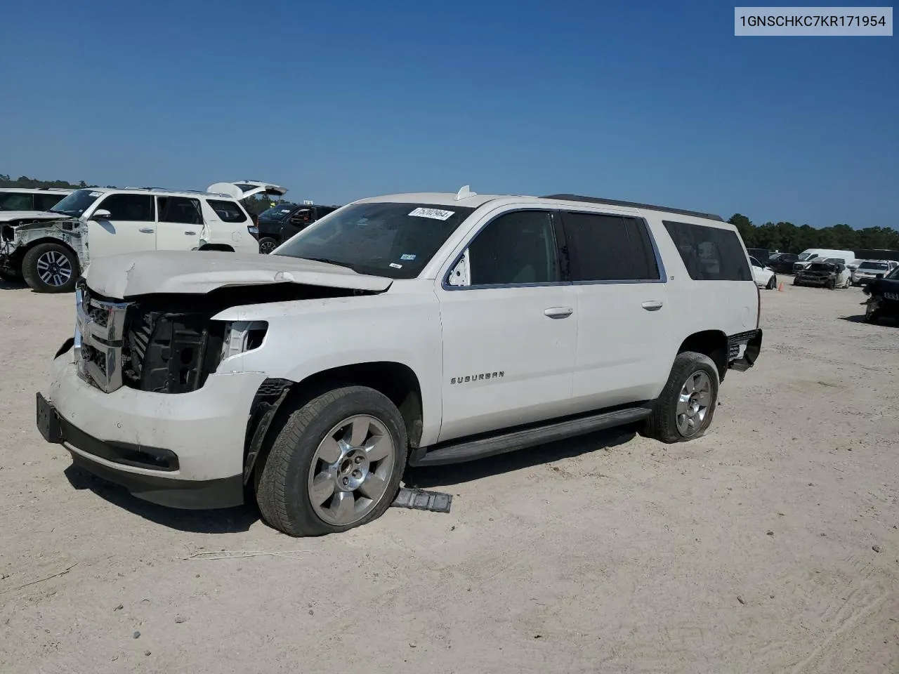 2019 Chevrolet Suburban C1500 Lt VIN: 1GNSCHKC7KR171954 Lot: 75202964