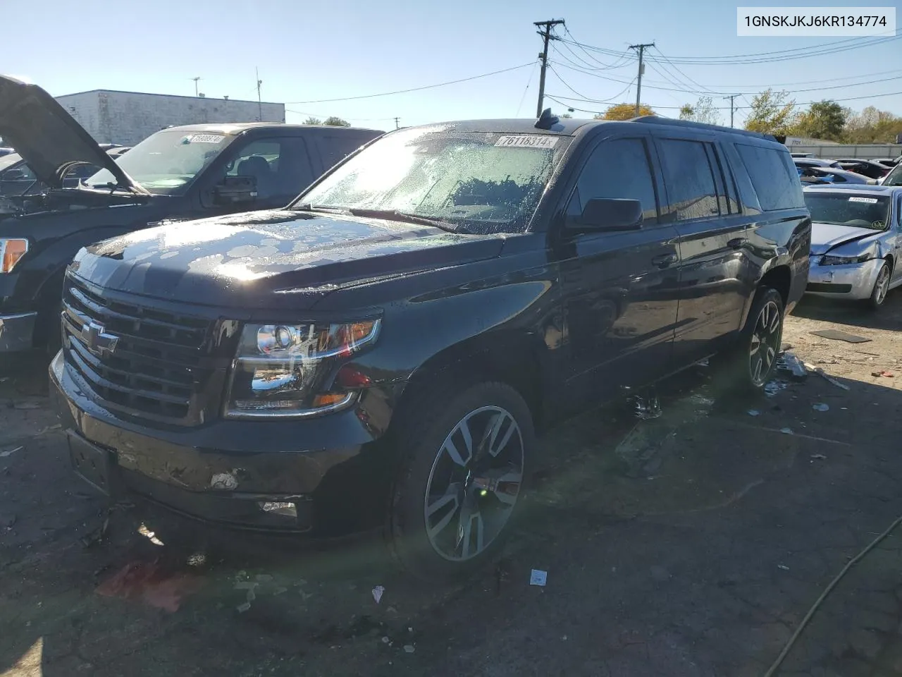 2019 Chevrolet Suburban K1500 Premier VIN: 1GNSKJKJ6KR134774 Lot: 76118314