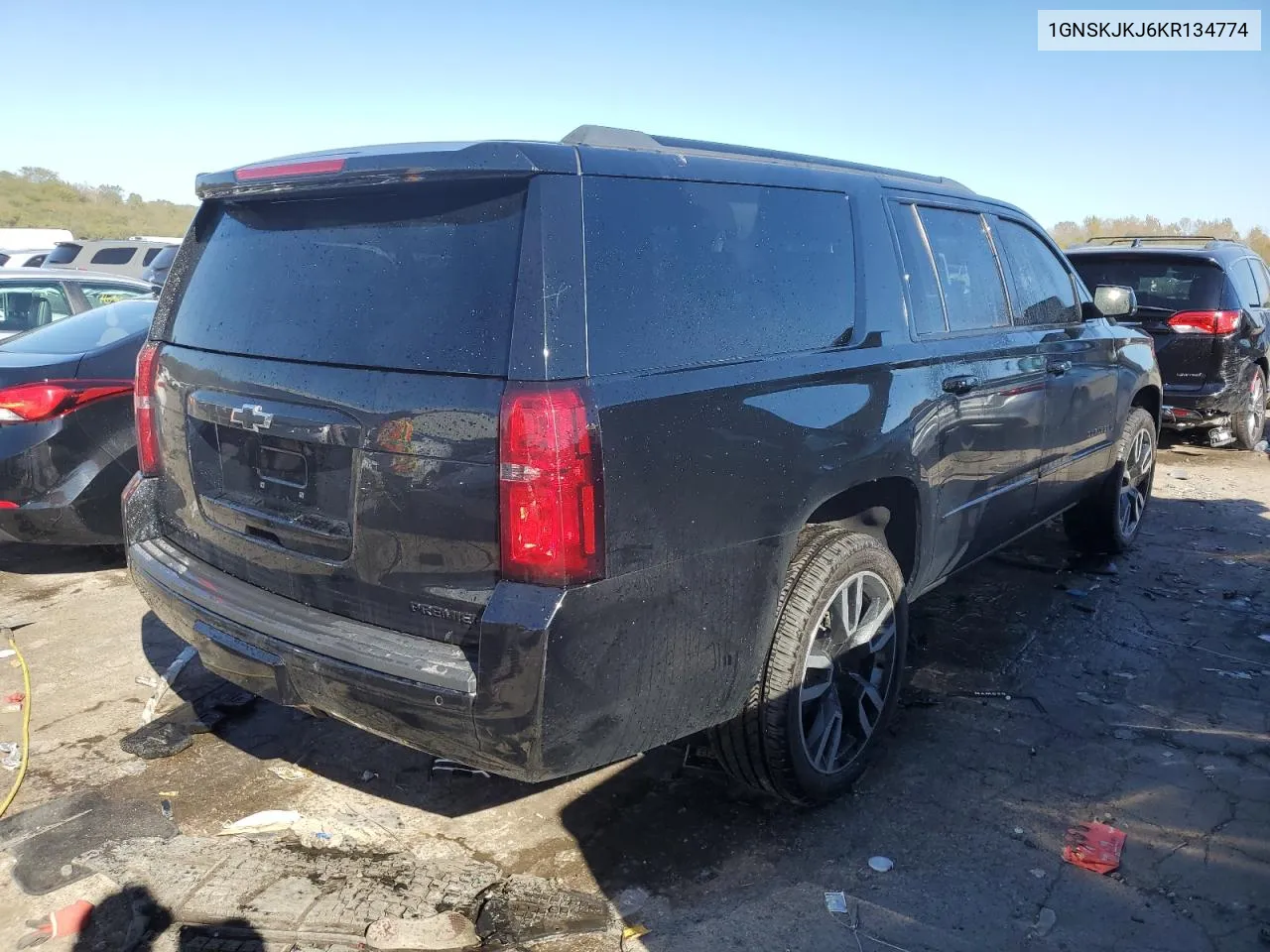 2019 Chevrolet Suburban K1500 Premier VIN: 1GNSKJKJ6KR134774 Lot: 76118314