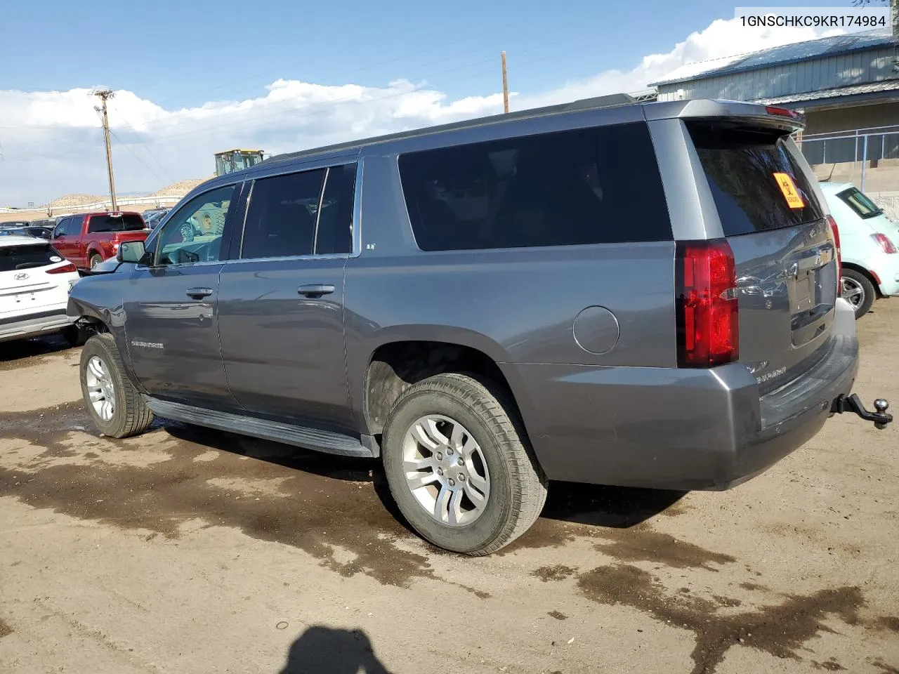 2019 Chevrolet Suburban C1500 Lt VIN: 1GNSCHKC9KR174984 Lot: 76138454