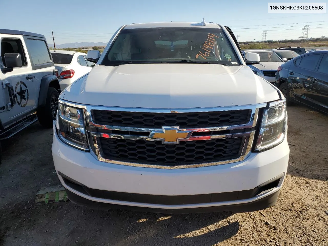 2019 Chevrolet Suburban K1500 Lt VIN: 1GNSKHKC3KR206508 Lot: 76148114