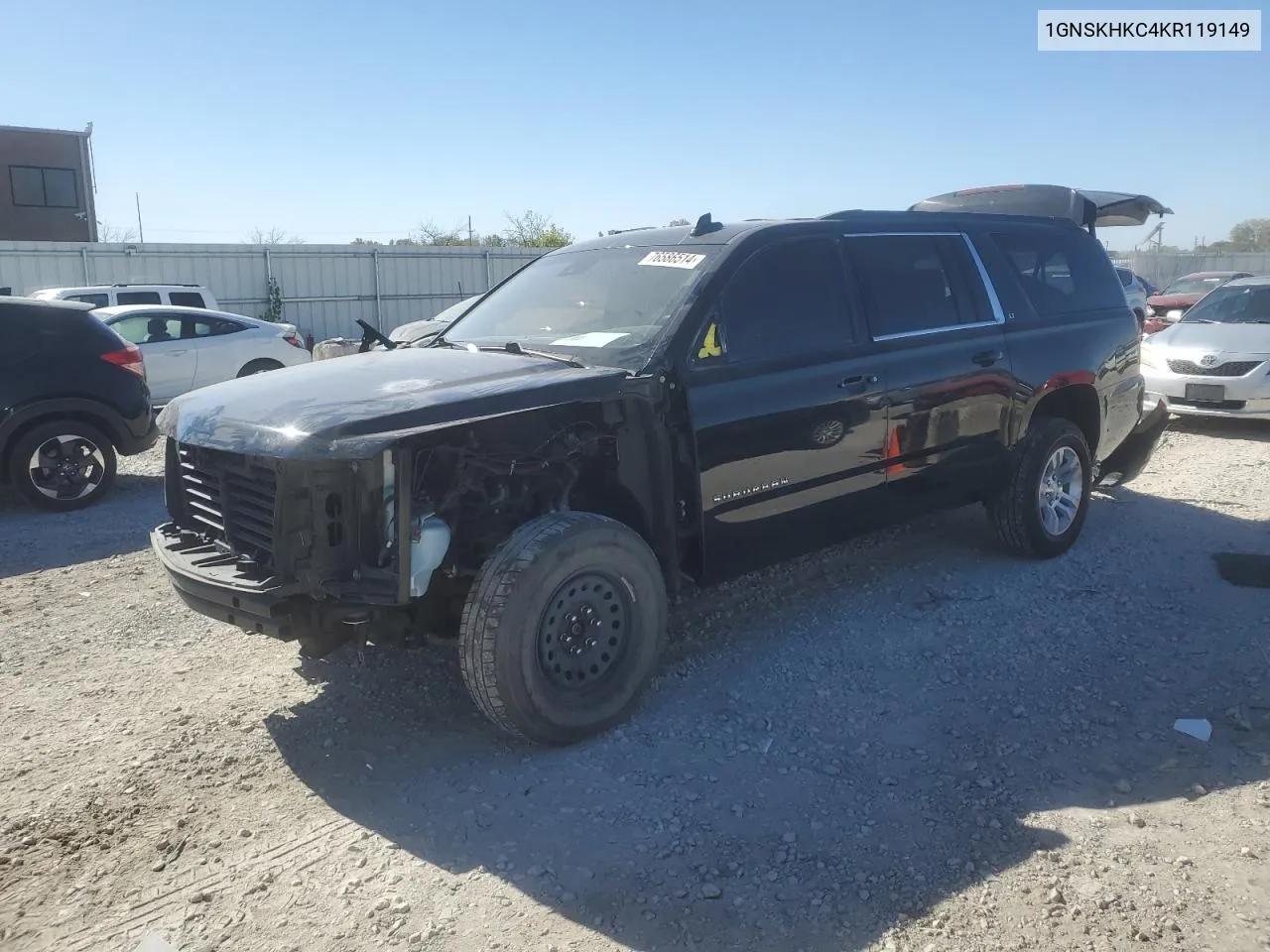 2019 Chevrolet Suburban K1500 Lt VIN: 1GNSKHKC4KR119149 Lot: 76586514