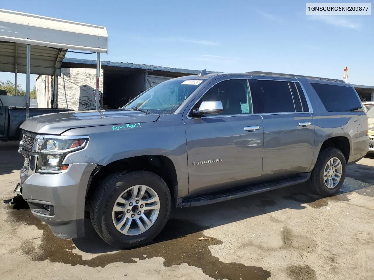 2019 Chevrolet Suburban C1500 Ls VIN: 1GNSCGKC6KR209877 Lot: 77125534