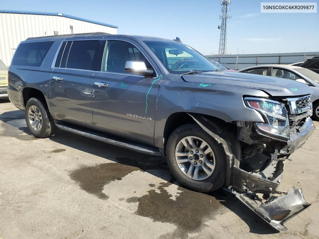 2019 Chevrolet Suburban C1500 Ls VIN: 1GNSCGKC6KR209877 Lot: 77125534