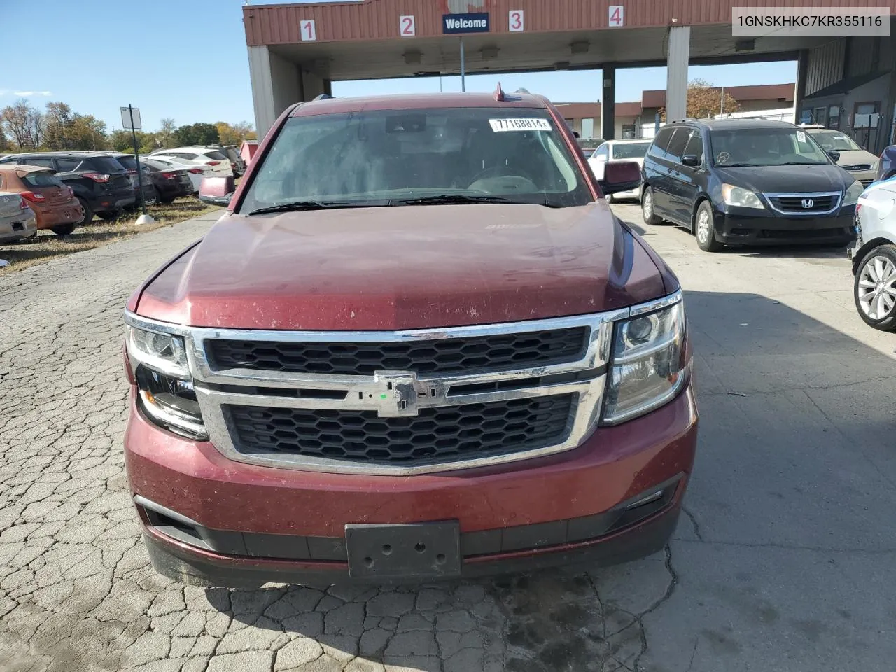 2019 Chevrolet Suburban K1500 Lt VIN: 1GNSKHKC7KR355116 Lot: 77168814