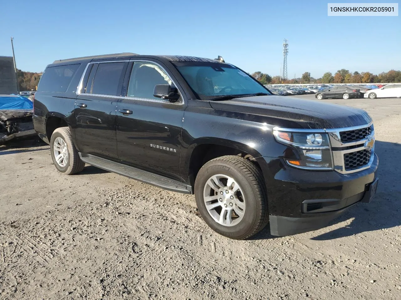 2019 Chevrolet Suburban K1500 Lt VIN: 1GNSKHKC0KR205901 Lot: 78220024