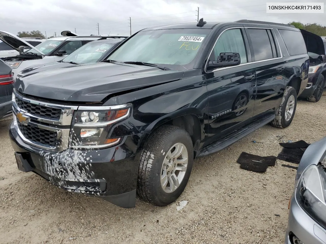 2019 Chevrolet Suburban K1500 Lt VIN: 1GNSKHKC4KR171493 Lot: 79537454