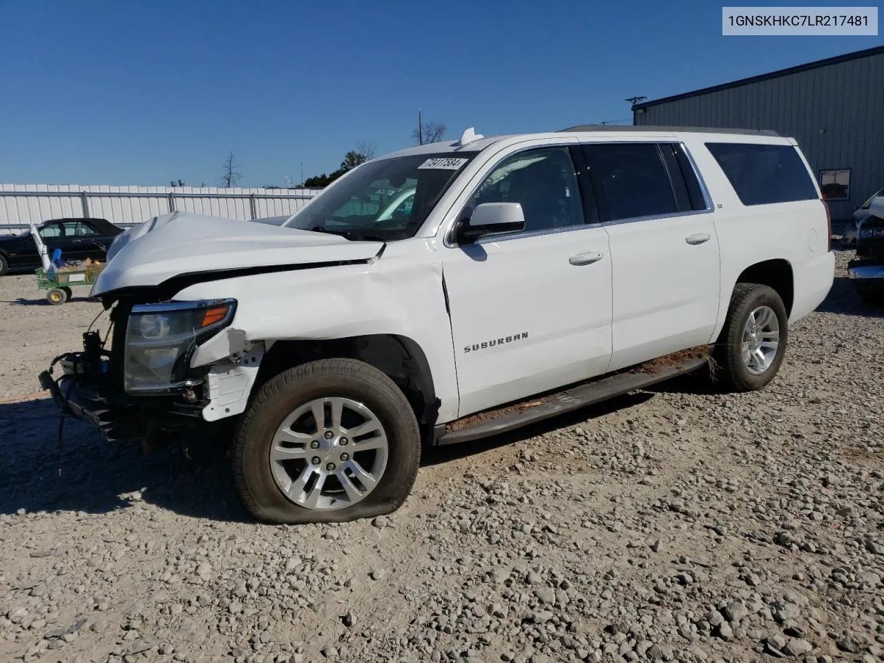 2020 Chevrolet Suburban K1500 Lt VIN: 1GNSKHKC7LR217481 Lot: 73417584