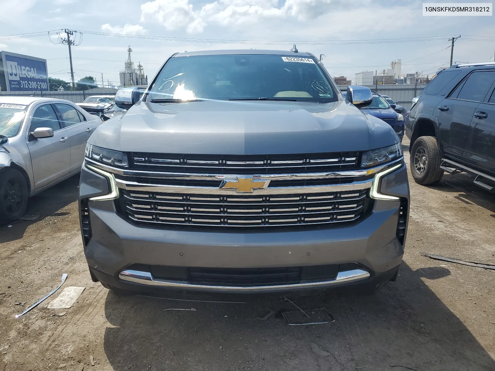 2021 Chevrolet Suburban K1500 Premier VIN: 1GNSKFKD5MR318212 Lot: 62235614