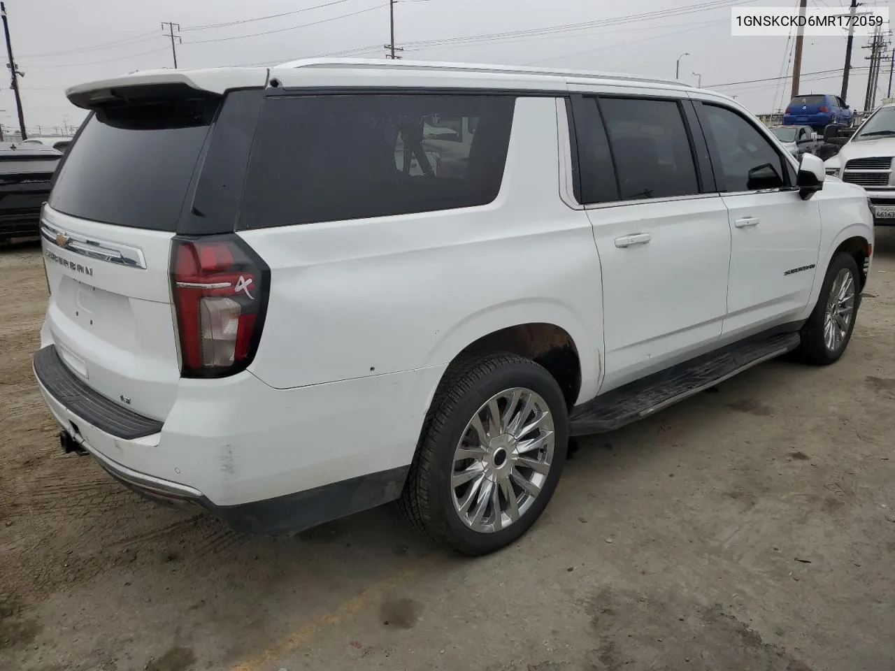 2021 Chevrolet Suburban K1500 Lt VIN: 1GNSKCKD6MR172059 Lot: 69652564