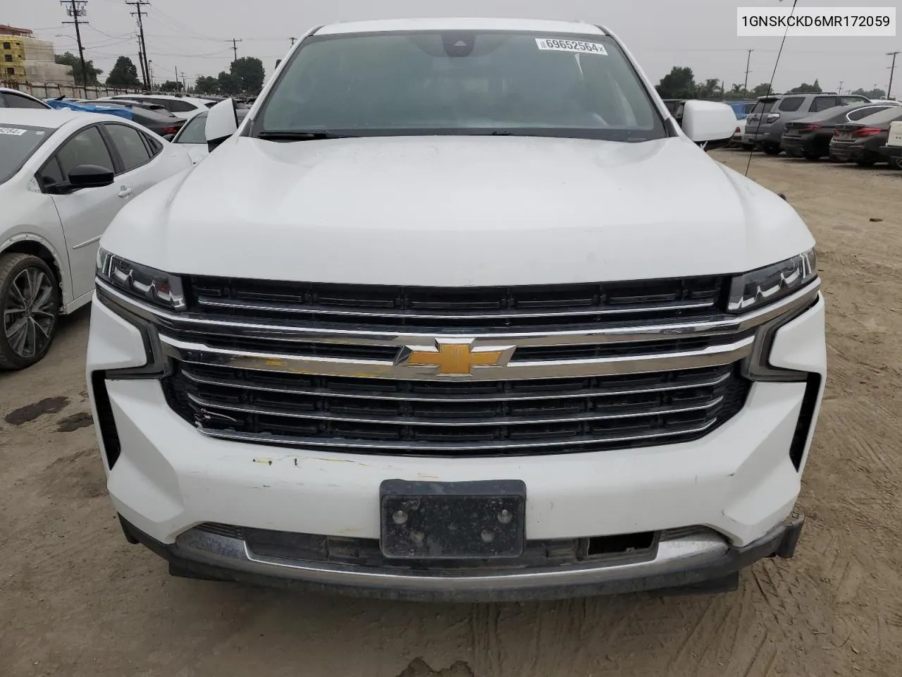 2021 Chevrolet Suburban K1500 Lt VIN: 1GNSKCKD6MR172059 Lot: 69652564