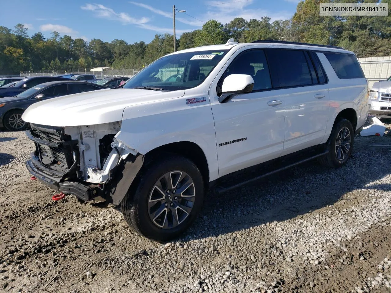 2021 Chevrolet Suburban K1500 Z71 VIN: 1GNSKDKD4MR484158 Lot: 71556064