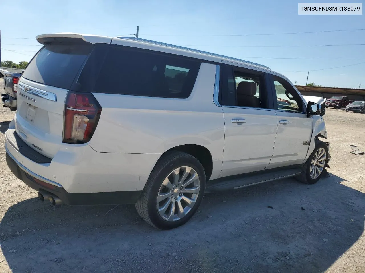 2021 Chevrolet Suburban C1500 Premier VIN: 1GNSCFKD3MR183079 Lot: 73525784