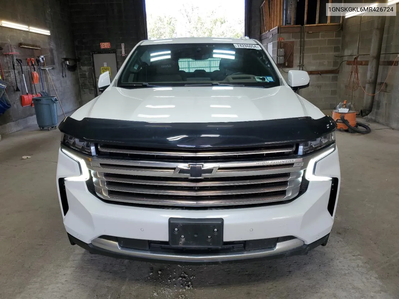 2021 Chevrolet Suburban K1500 High Country VIN: 1GNSKGKL6MR426724 Lot: 74286054