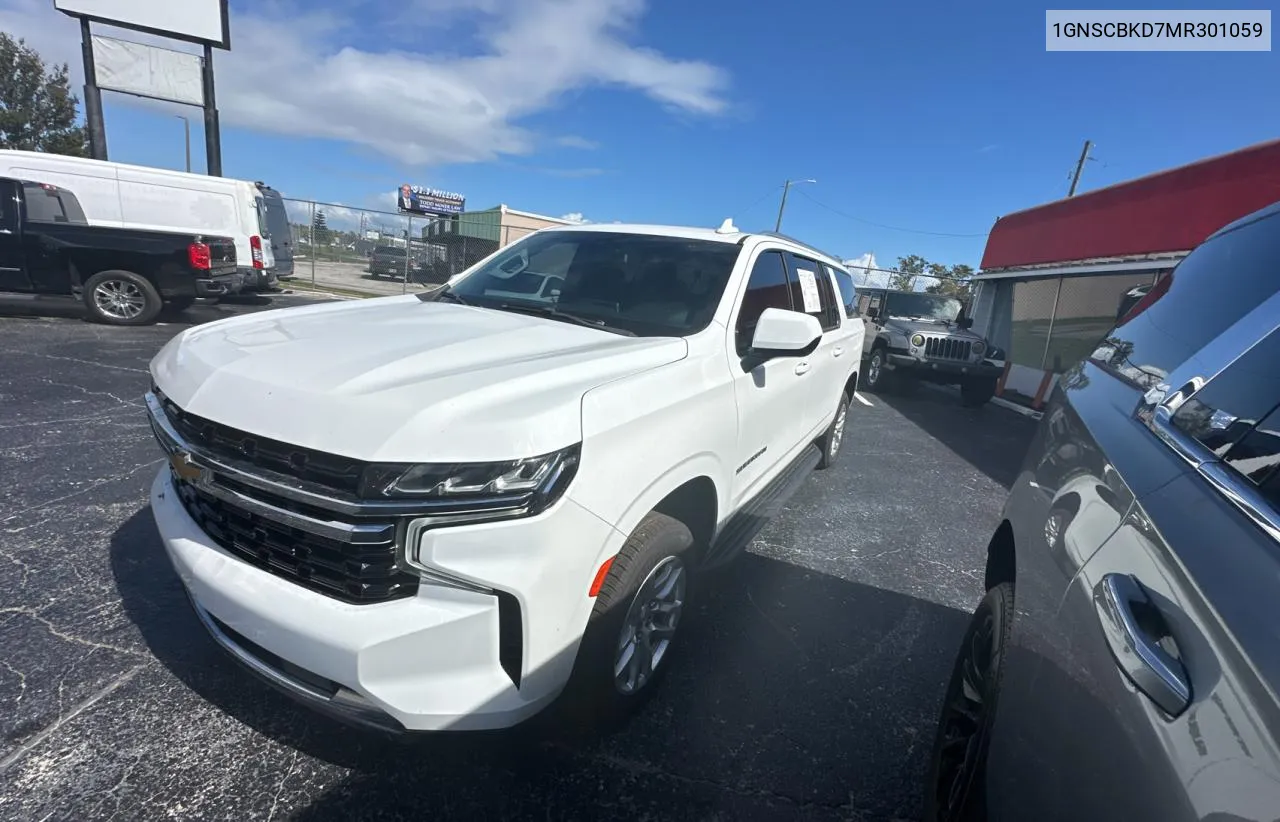 2021 Chevrolet Suburban C1500 Ls VIN: 1GNSCBKD7MR301059 Lot: 77436554