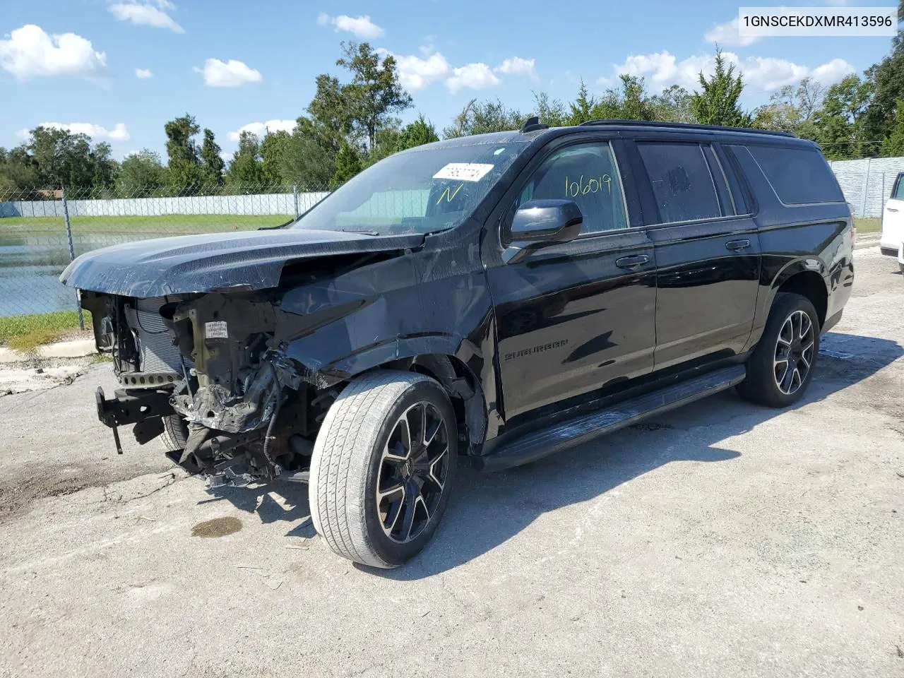 2021 Chevrolet Suburban C1500 Rst VIN: 1GNSCEKDXMR413596 Lot: 77952774