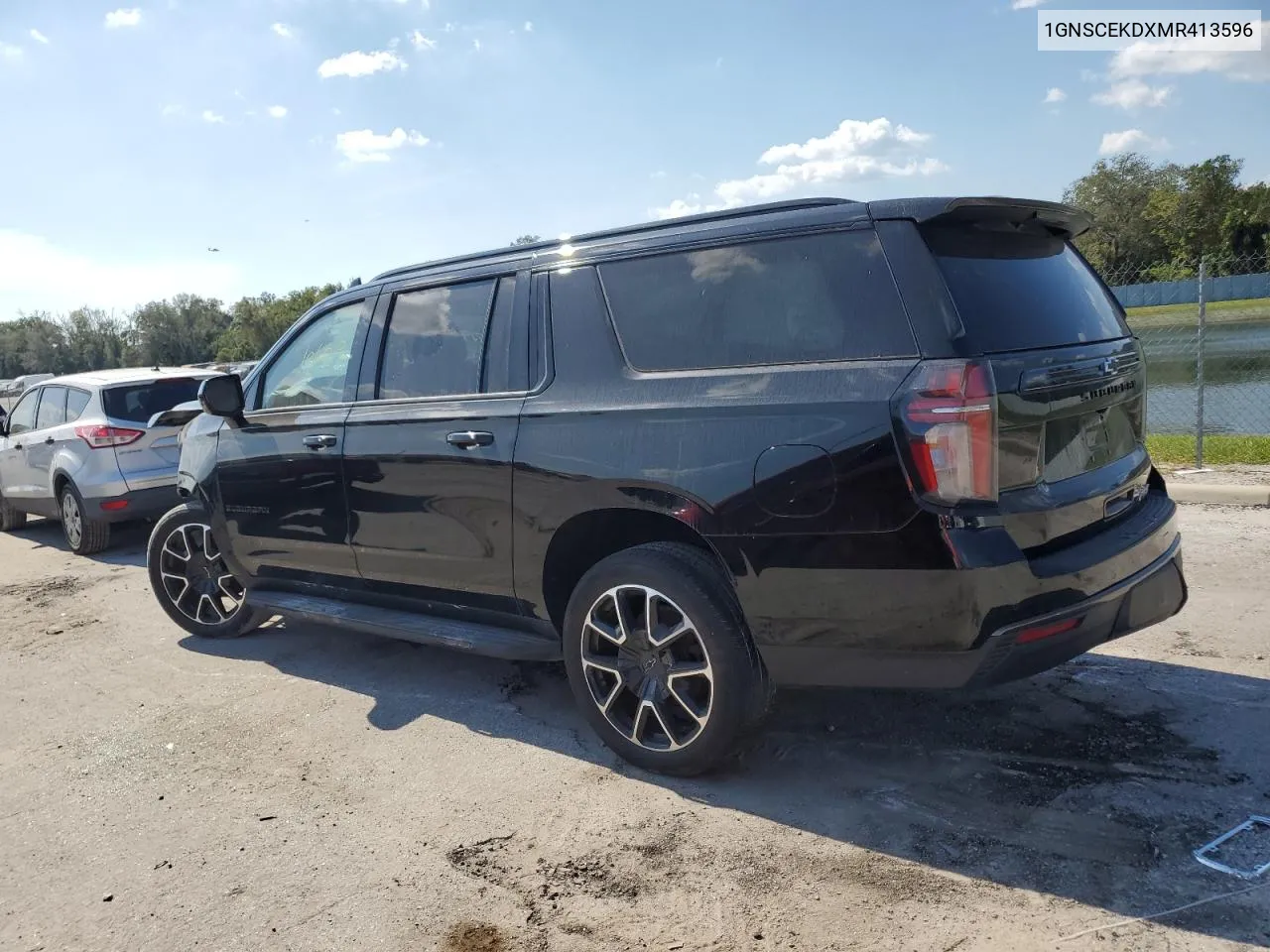 2021 Chevrolet Suburban C1500 Rst VIN: 1GNSCEKDXMR413596 Lot: 77952774