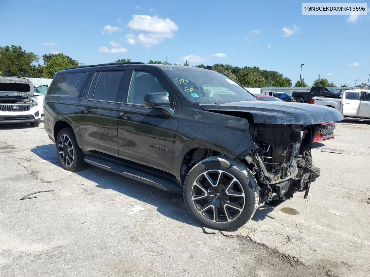 2021 Chevrolet Suburban C1500 Rst VIN: 1GNSCEKDXMR413596 Lot: 77952774