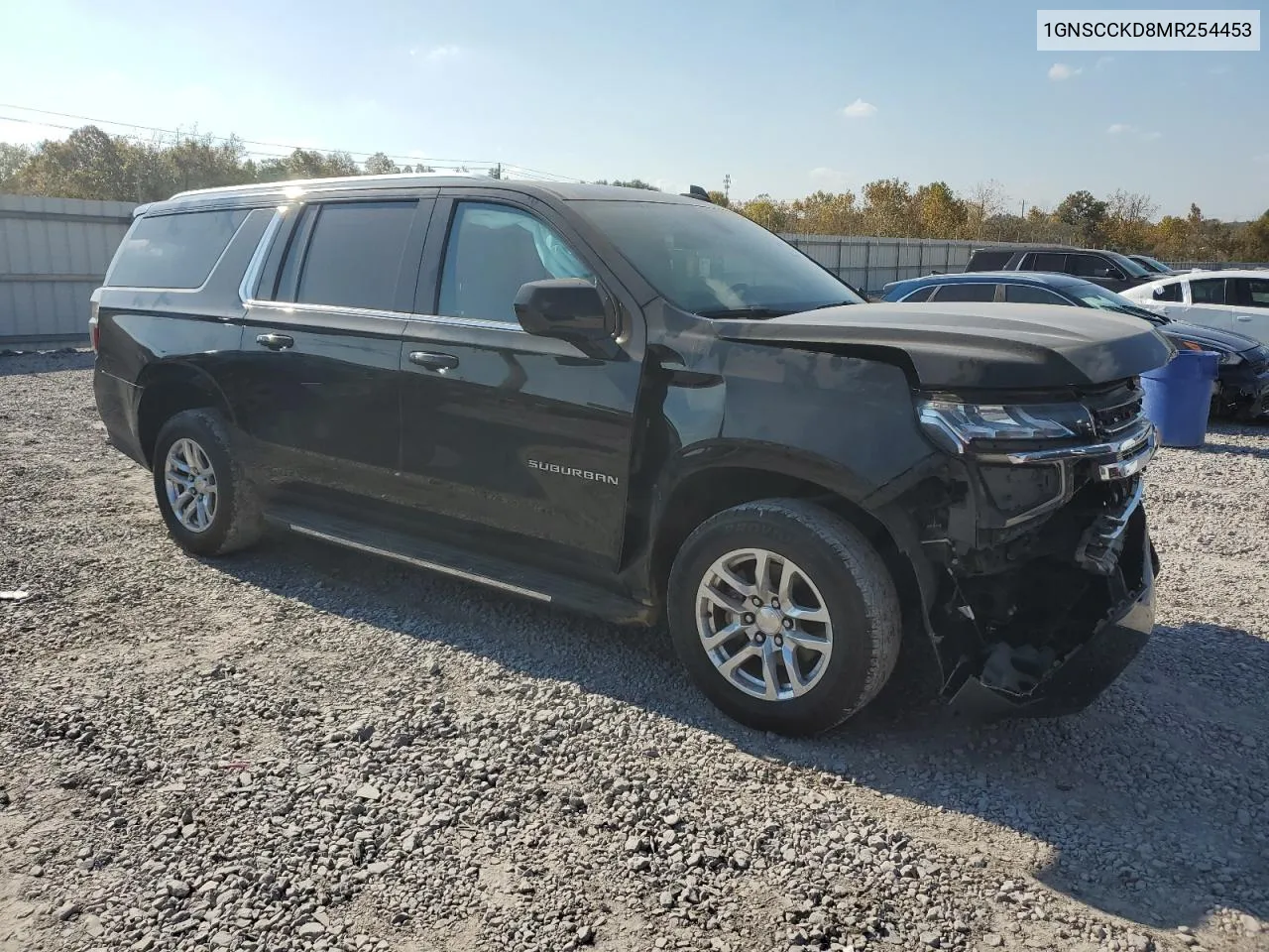 2021 Chevrolet Suburban C1500 Lt VIN: 1GNSCCKD8MR254453 Lot: 78532604