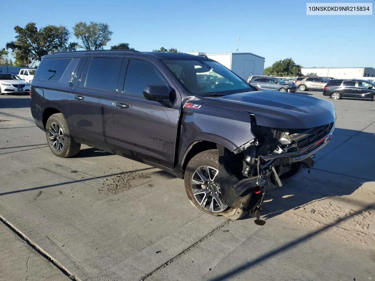 2022 Chevrolet Suburban K1500 Z71 VIN: 1GNSKDKD9NR215834 Lot: 72825154