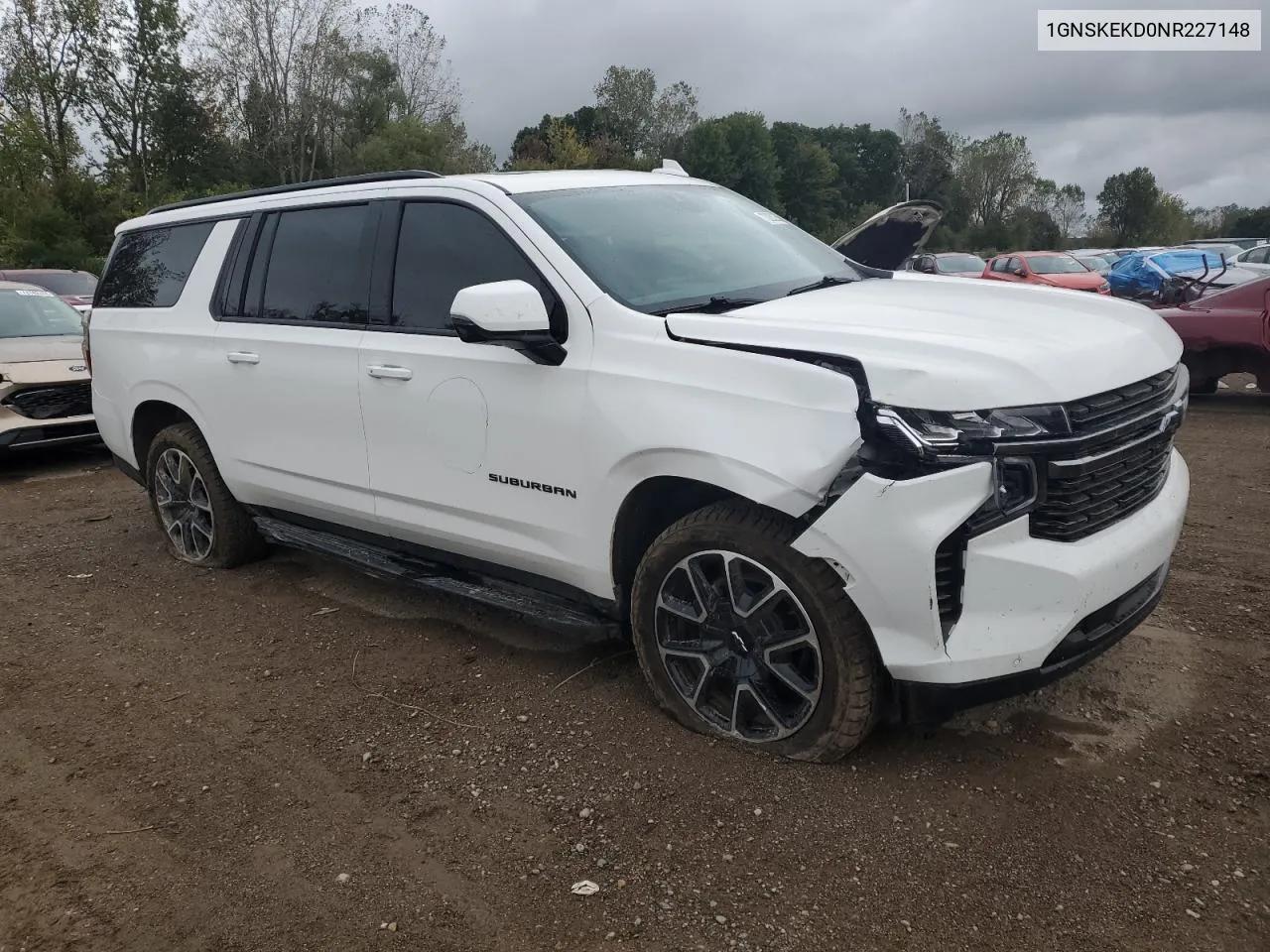 2022 Chevrolet Suburban K1500 Rst VIN: 1GNSKEKD0NR227148 Lot: 73282254