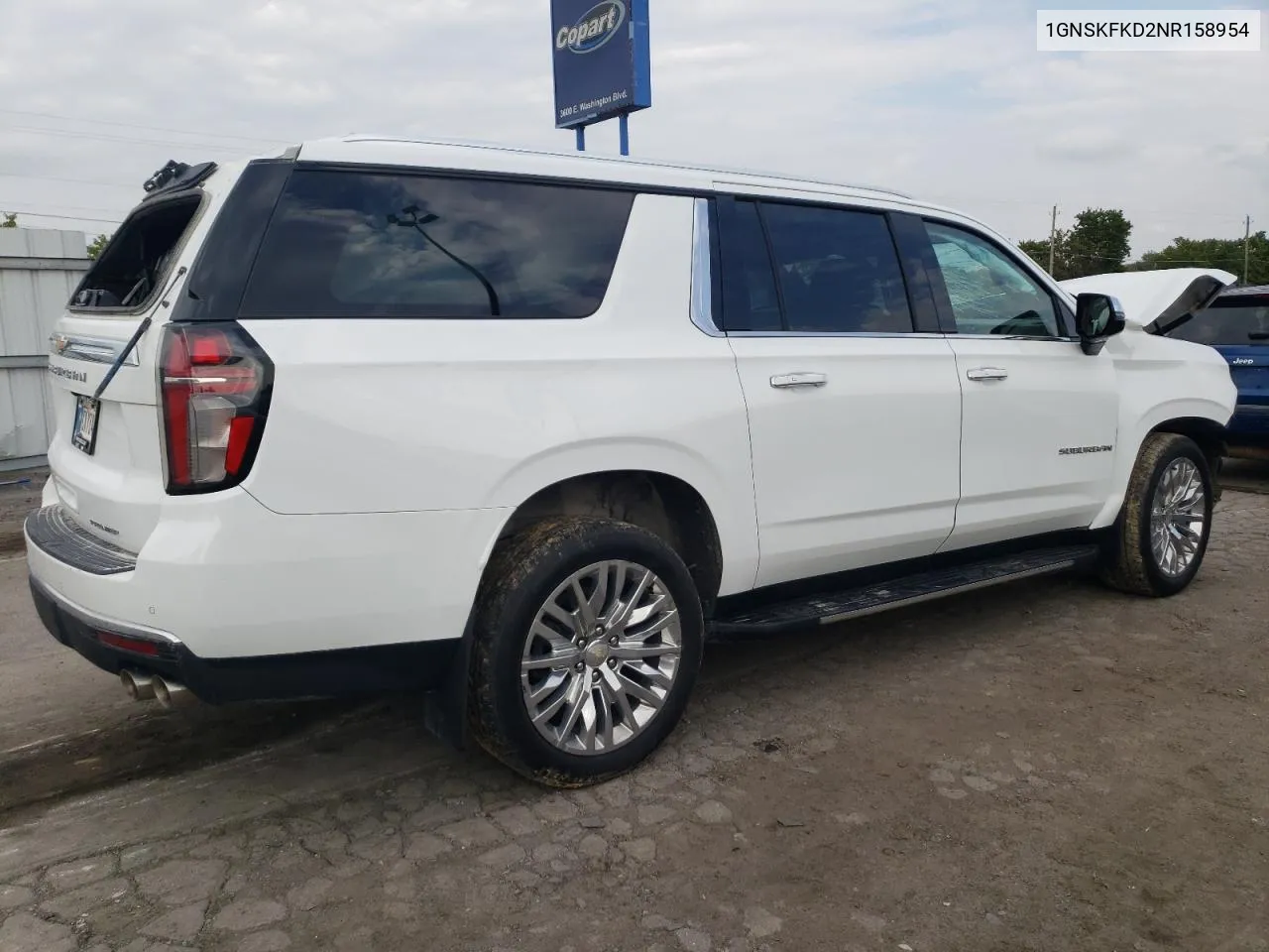 2022 Chevrolet Suburban K1500 Premier VIN: 1GNSKFKD2NR158954 Lot: 73756214