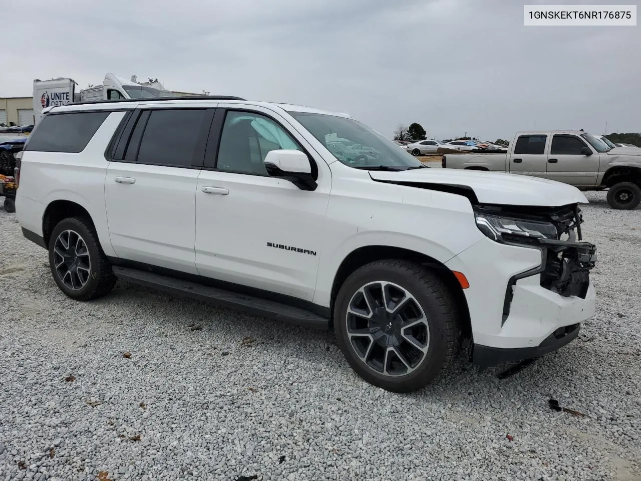 2022 Chevrolet Suburban K1500 Rst VIN: 1GNSKEKT6NR176875 Lot: 78738564