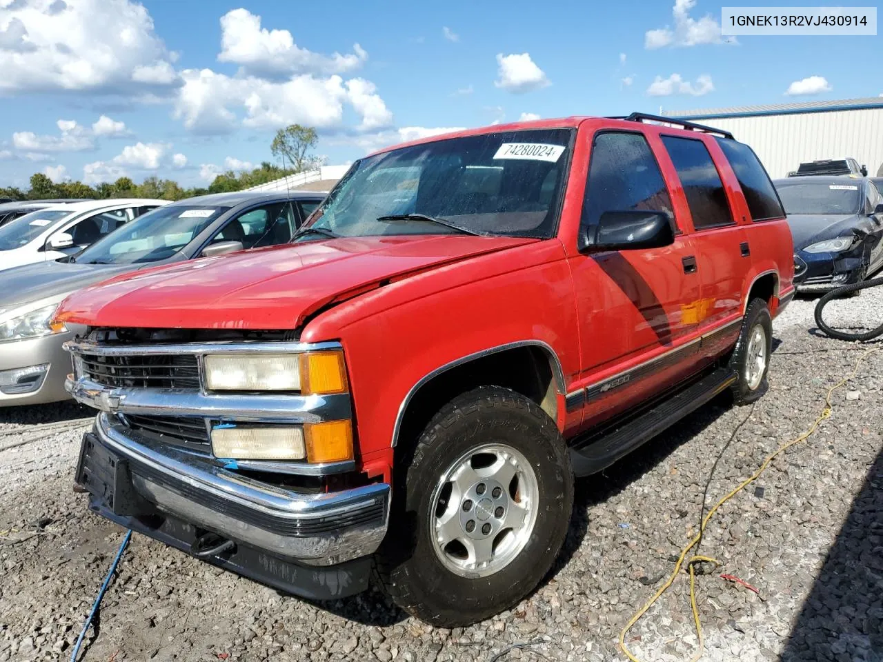 1997 Chevrolet Tahoe K1500 VIN: 1GNEK13R2VJ430914 Lot: 74280024