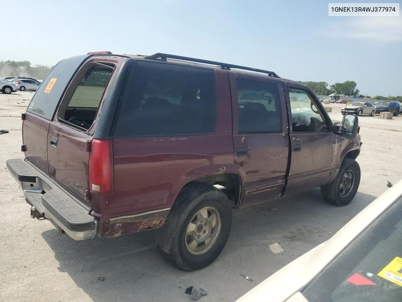 1998 Chevrolet Tahoe K1500 VIN: 1GNEK13R4WJ377974 Lot: 68834644