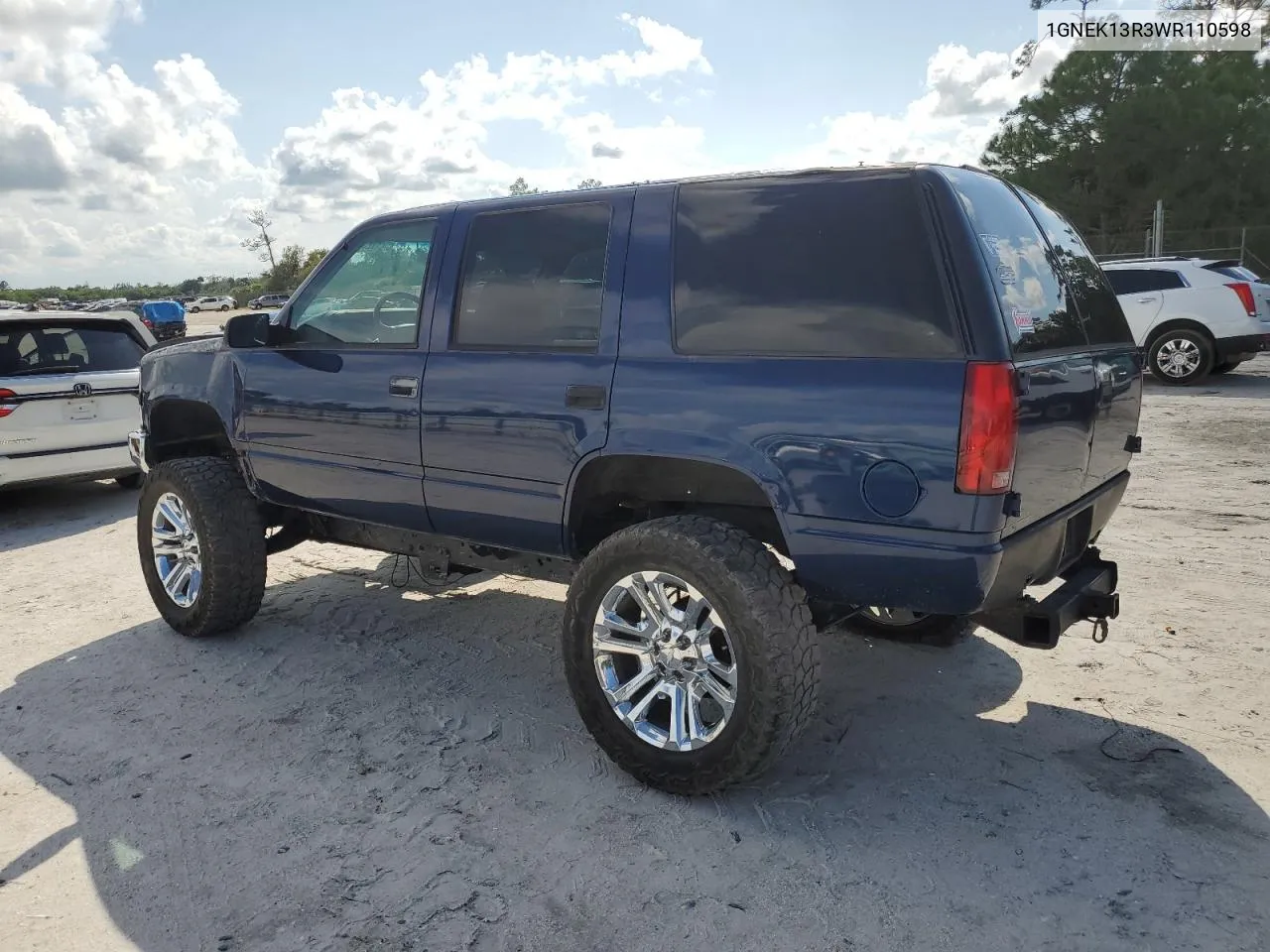 1998 Chevrolet Tahoe K1500 VIN: 1GNEK13R3WR110598 Lot: 72327974