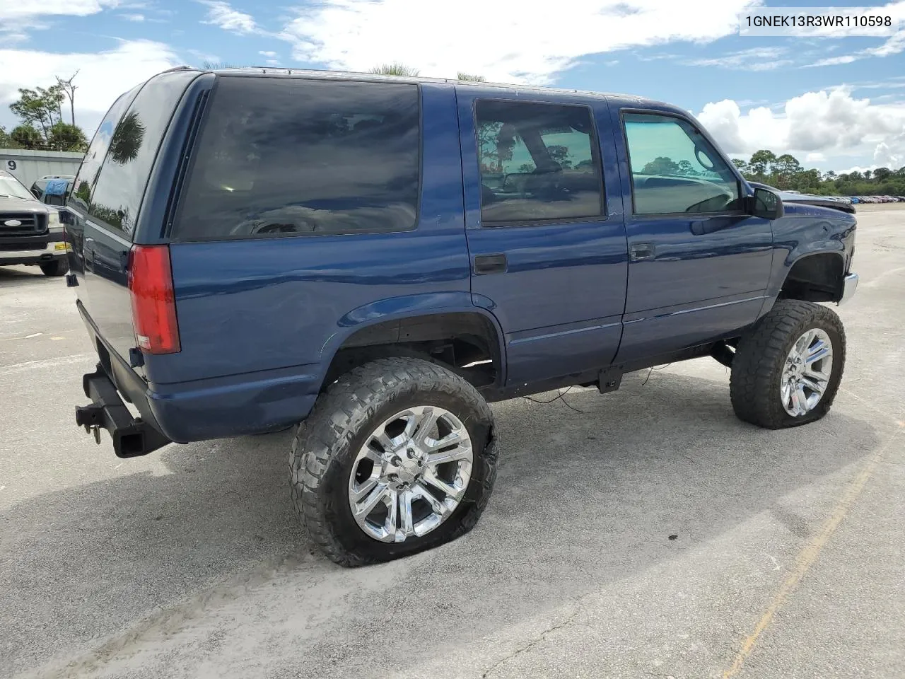 1998 Chevrolet Tahoe K1500 VIN: 1GNEK13R3WR110598 Lot: 72327974