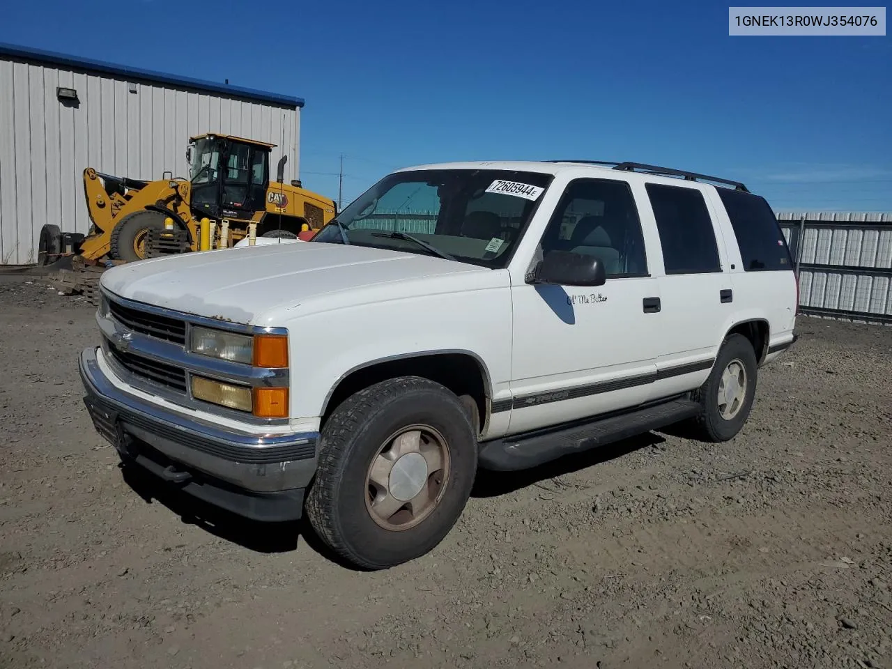 1998 Chevrolet Tahoe K1500 VIN: 1GNEK13R0WJ354076 Lot: 72605944