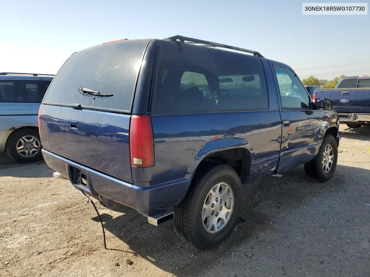 1998 Chevrolet Tahoe K1500 VIN: 3GNEK18R5WG107730 Lot: 74563524