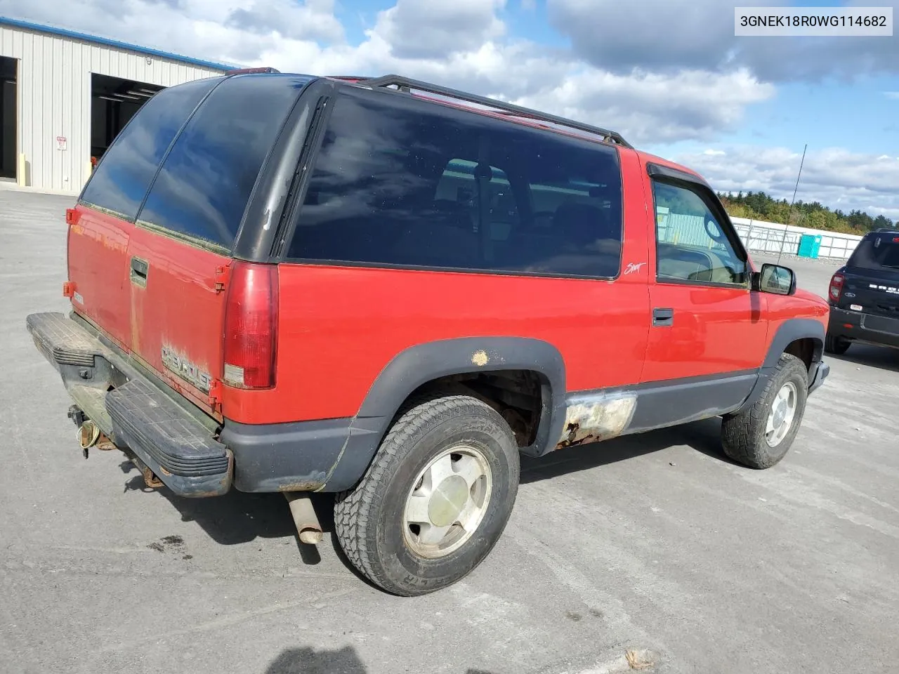 1998 Chevrolet Tahoe K1500 VIN: 3GNEK18R0WG114682 Lot: 75619714