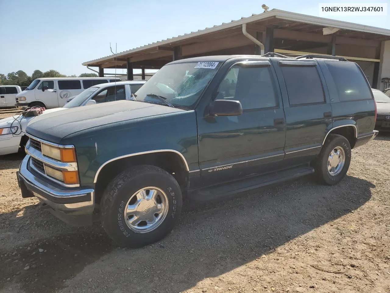 1998 Chevrolet Tahoe K1500 VIN: 1GNEK13R2WJ347601 Lot: 75742084