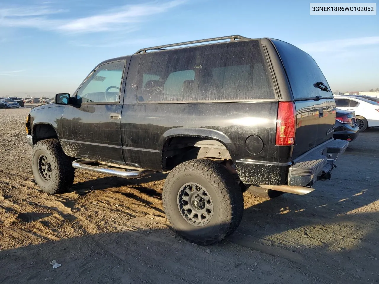 1998 Chevrolet Tahoe K1500 VIN: 3GNEK18R6WG102052 Lot: 77485244