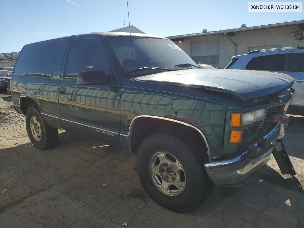 1998 Chevrolet Tahoe K1500 VIN: 3GNEK18R1WG135184 Lot: 77635704